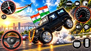 Mahindra Thar স্টান্ট 🔥😱 | ইন্ডিয়ান কার সিমুলেটর 3D গেমপ্লে | Thar ড্রাইভিং গেম 🚙💨 #Shorts #video screenshot 3