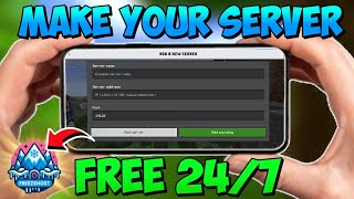 How to Make FREE 24/7 Server In Minecraft Pocket/Bedrock Edition😇 | Best Minecraft Server Hosting✅