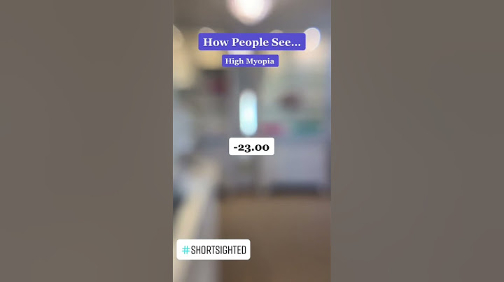 What It's Like to See with -23D Myopia #highmyopia #near-sighted #eyeheath
