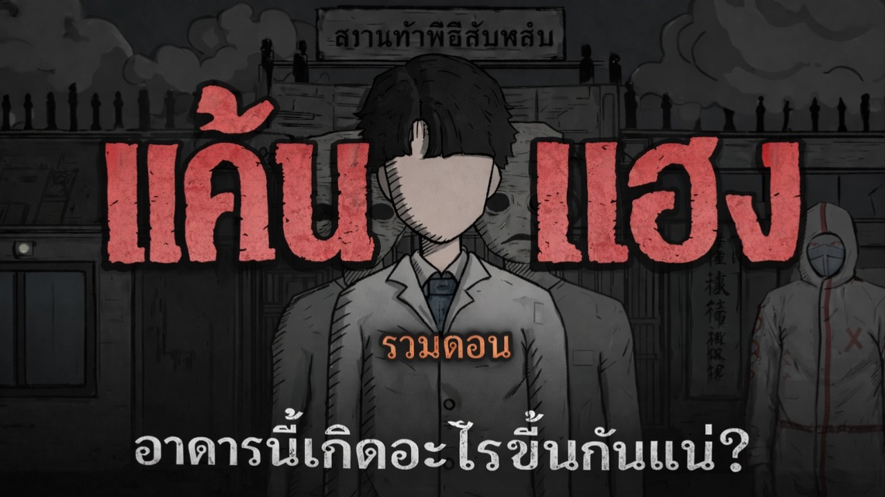 เจอคนใส่ชุดป้องกันสีฟ้า 