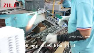Lead Plate Welding Process for Gel Battery Manufacturing – Factory Shop Floor View