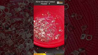 Silver Riveted ContactNeutral   4  #copper #machine #factory #manufacturing #aluminum #industry