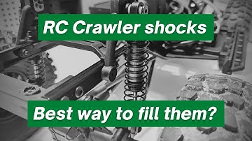 Filling aeration shocks for RC crawlers and buggies