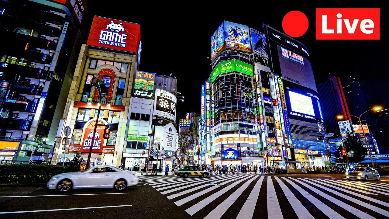 JAPAN LIVE 4K - Rainy Saturday Evening