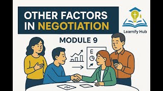 Other Factors in Negotiation | Module 9 | Learnify Hub