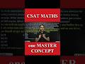 CSAT Maths: One Master Concept l UPSC CSE l Parvej Alam
