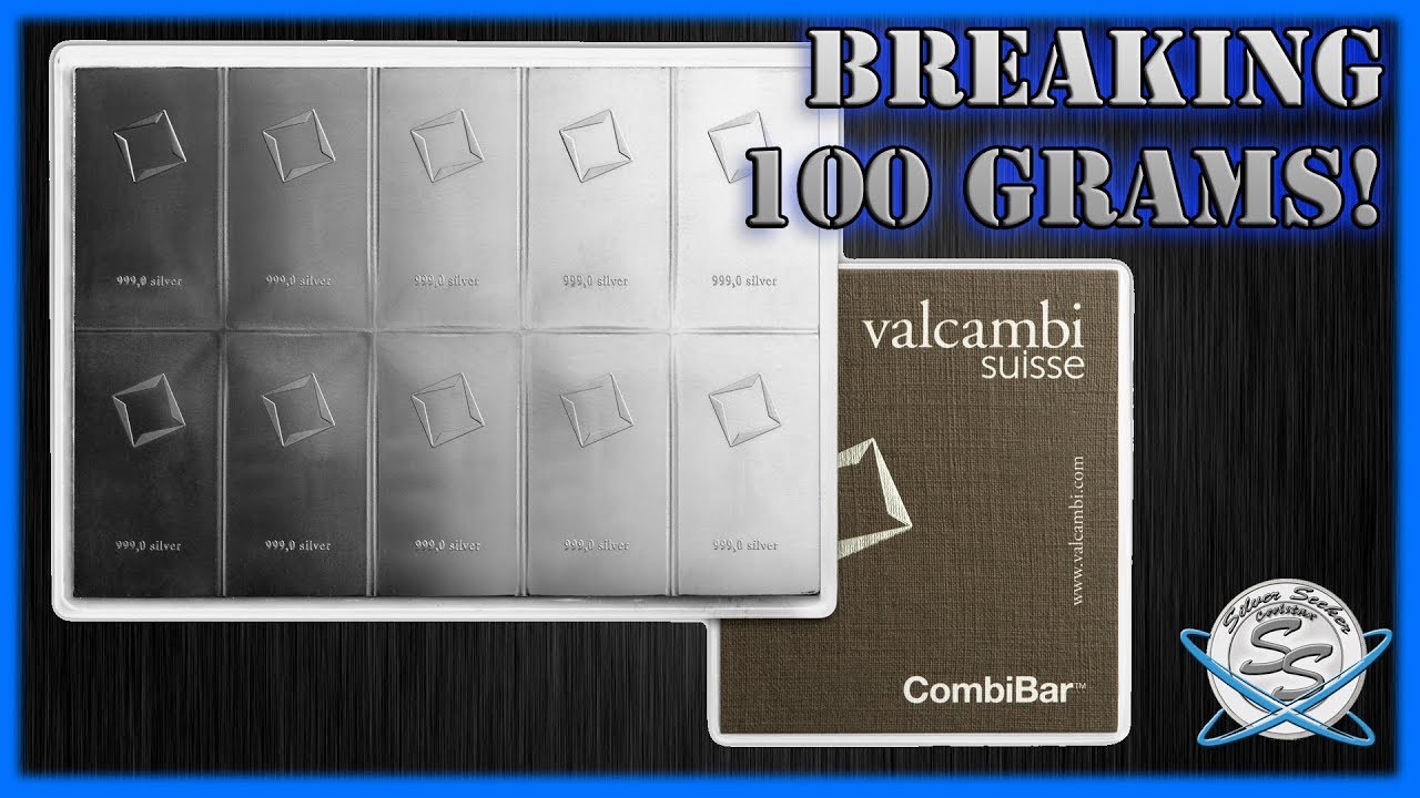 BREAKING SILVER - 100 gram Valcambi Combibar!