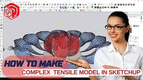 sketchup tutorial - how to use soap skin bubble plugin  | create tensile model in sketchup