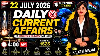 Daily Current Affairs| 22July Current Affairs 2026|NTPC|SSC|NDA|All Exam #trending #kalyanimam
