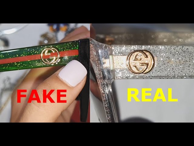 how to tell real gucci glasses