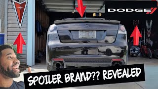 G8 GT custom spoiler FINALLY REVEALED!!