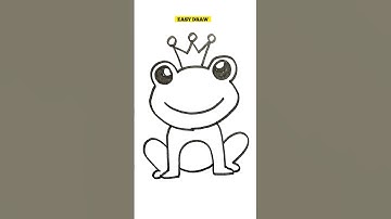 how to draw frog 🐸 | drawing for beginners | #shorts #ashortaday #art