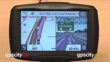 Garmin zumo 590LM: Active Lane Guidance and photoReal Junction View with GPS City
