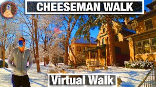 Denver Walking Historic Cheeseman Neighborhood Tour - Walking Tours for Treadmill - 4K City Walks