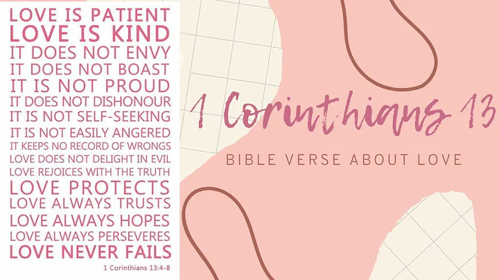 BIBLE VERSE | 1 Corinthians 13:1-13 | The way of Love