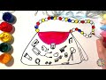 GLITTER GOING out ACCESSORIES BAG COLORING AND DRAWING FOR KIDS  ⁄ TODDLERS ⁄ LEARN COLORS ⁄РИСУЕМ
