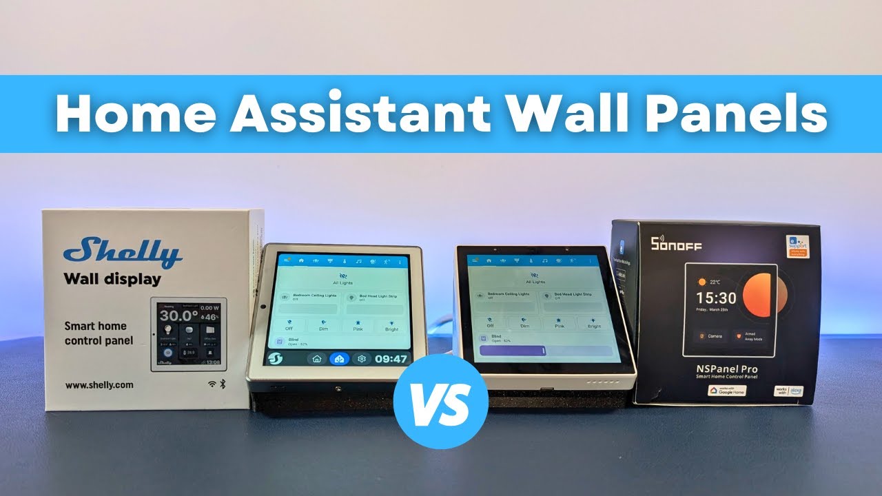 Shelly Wall Display против Sonoff NS Panel Pro для панелей управления Home Assistant