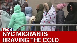 NYC migrants braving the cold