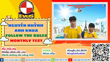 FOLLOW THE RULES - Movers - NGUYỄN HUỲNH ANH KHOA