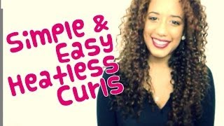 Heatless Curls | My Simple Twist-out