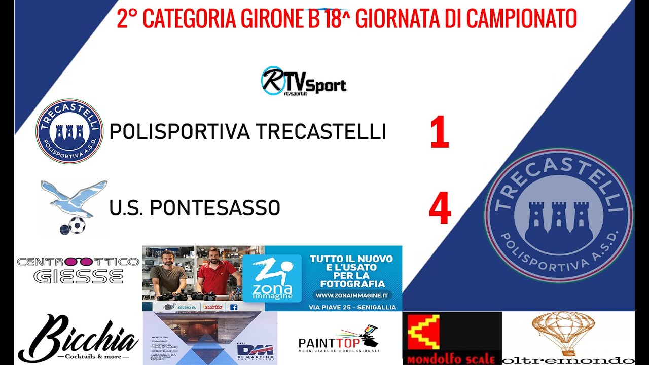 POLISPORTIVA TRECASTELLI 1-4 PONTESASSO