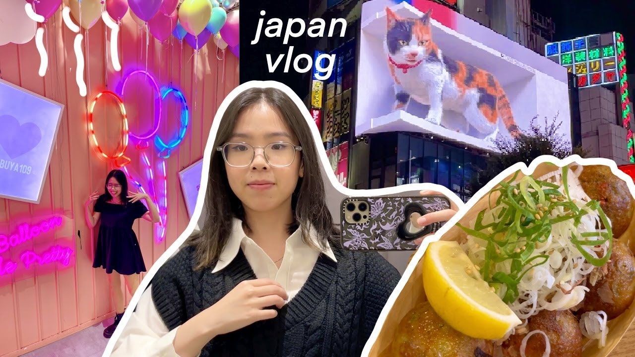 Tokyo Japan VLOG: Shinjuku shopping, takoyaki & vegan bubble tea!