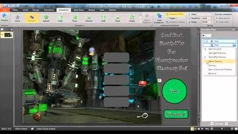 making a puzzle game with power point 2010 - 2007 - part 2