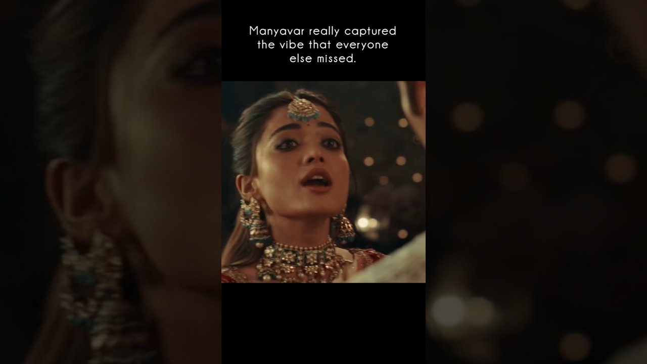 Manyavar really captured the vibe that everyone else missed.