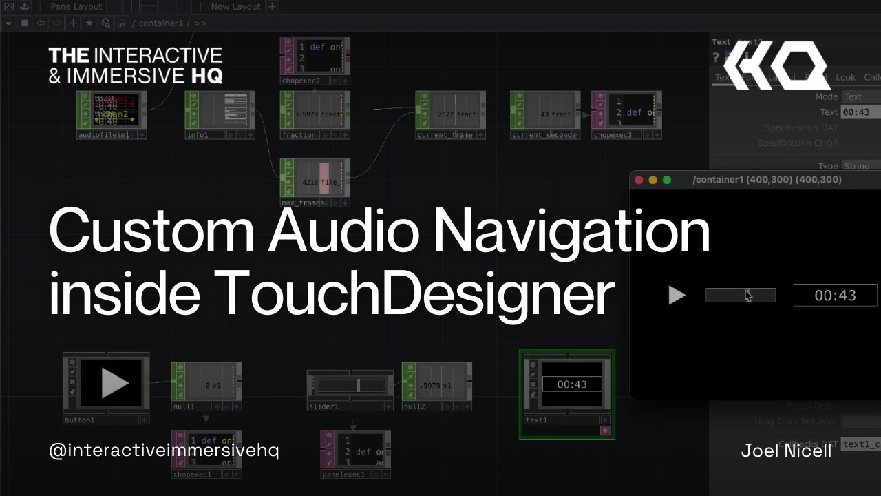 Custom Audio Navigation in TouchDesigner - YouTube