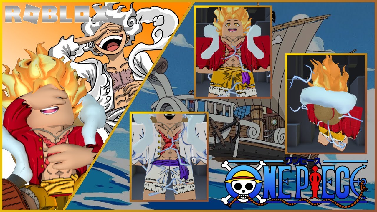 Download Gear 5 Luffy roblox skin at Bloxmake.com #roblox #royalehigh