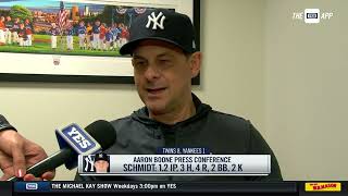 Aaron Boone after winning streak snapped by Twins