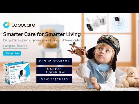 New Tapo Care - Cloud Storage, Motion Tracker, New Features (Tplink) Tapo Security Camera