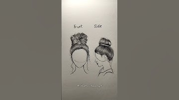 How to draw hair tutorial ✨ #drawing #tutorial #art #howtodraw #shorts