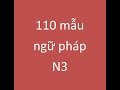 Nhớ toàn bộ ngữ pháp N3 trong 1 video