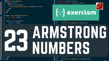 exercism.io 23 armstrong numbers