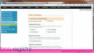 Full BNO Registry - FedEx Shipper Settings Update