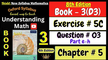 Exercise 5C Question 3 Part e-h | Chapter 5 | Book 3 Math | Coordinate Geometry | Gradient