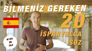 İSPANYOLCA En Çok Kullanılan 20 Kelime | İspanyolca Günlük Konuşma Resimi