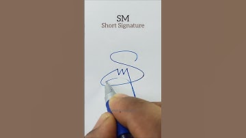 SM Short Signature #signature @Satish.Calligraphy