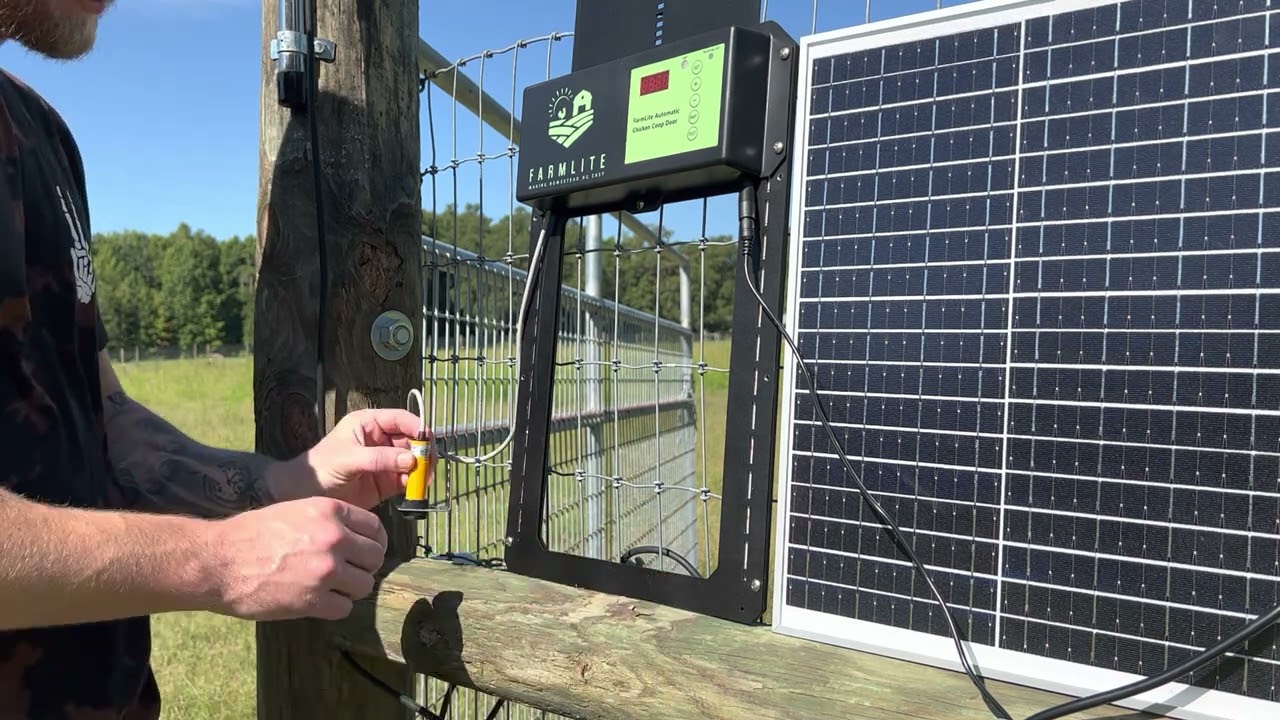 FarmLite Automatic Chicken Coop Door Infrared Sensor Explained YouTube