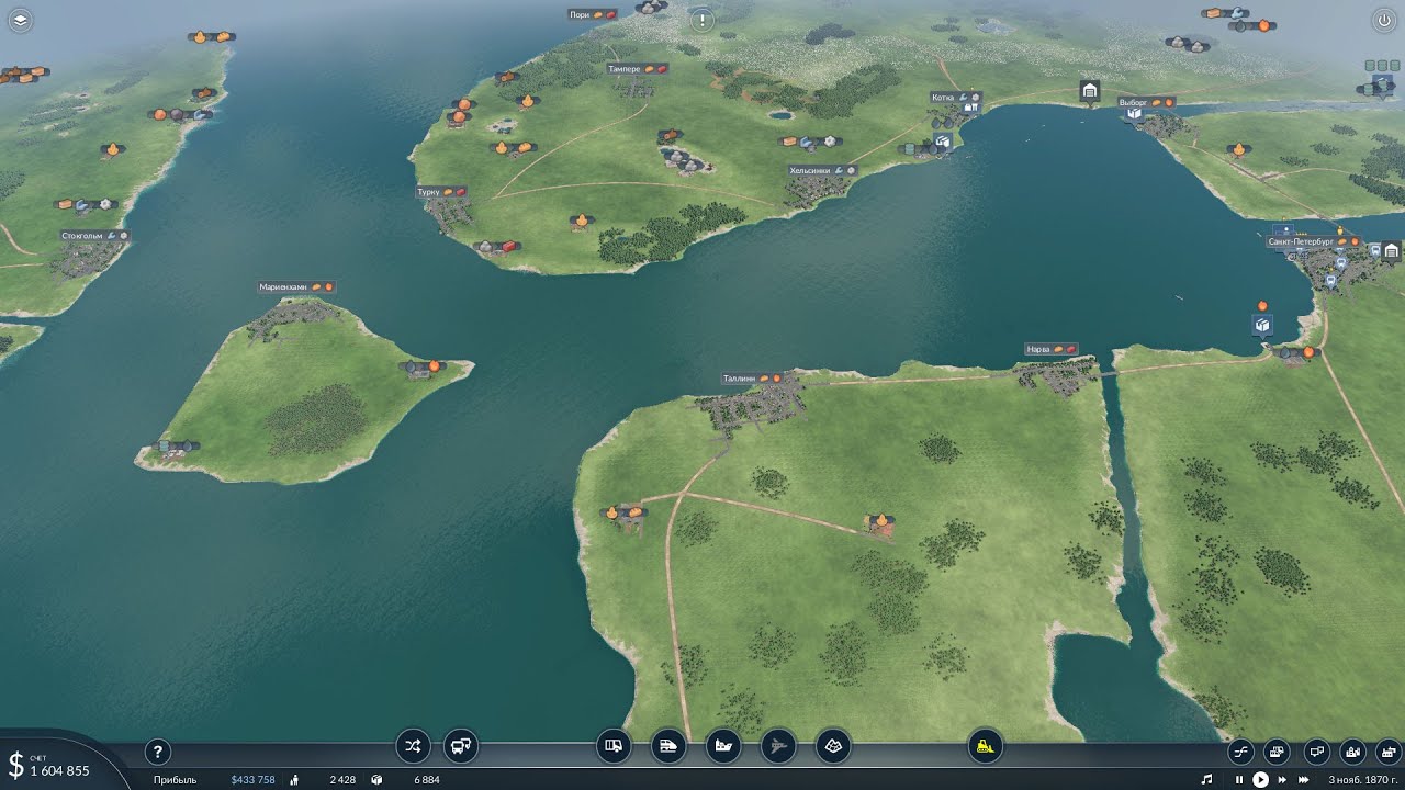 Transport fever 2 карта россии