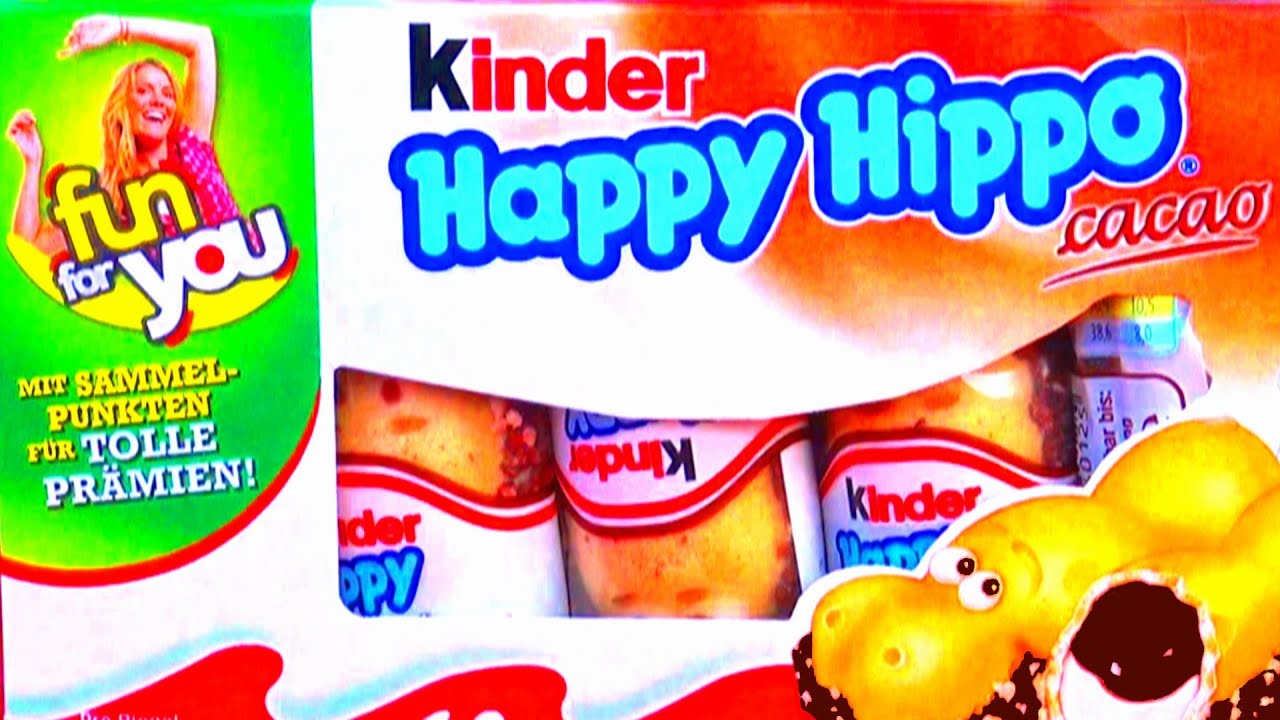 Kinder Cute Happy Hippo Taste Test Lightning McQueen Happy Hippo Dance & Thomas Tank Wants