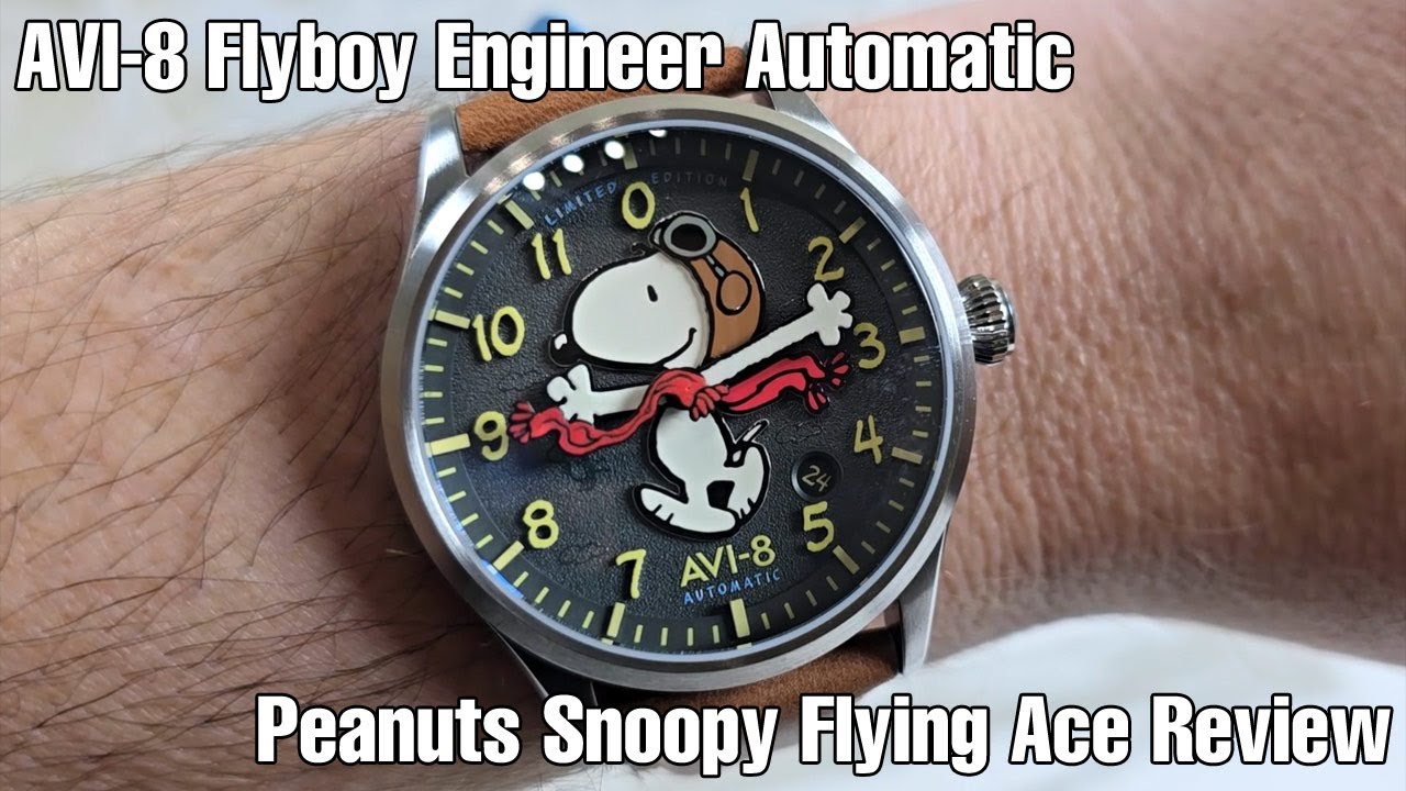 AVI-8 Flyboy Engineer Automatic Peanuts Snoopy Flying Ace Review