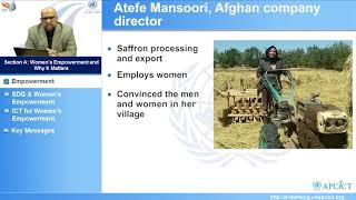 WIFI Core Module 1 : Women's Empowerment, SDGs and ICT - Session A