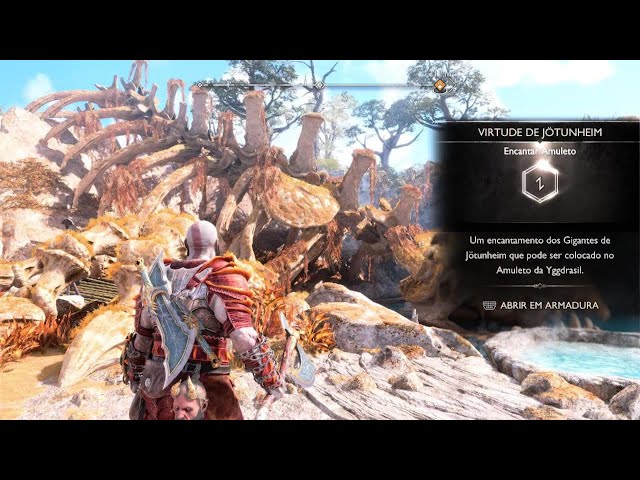 🎮 Localização do tesouro levado à praia em God of War Ragnarok