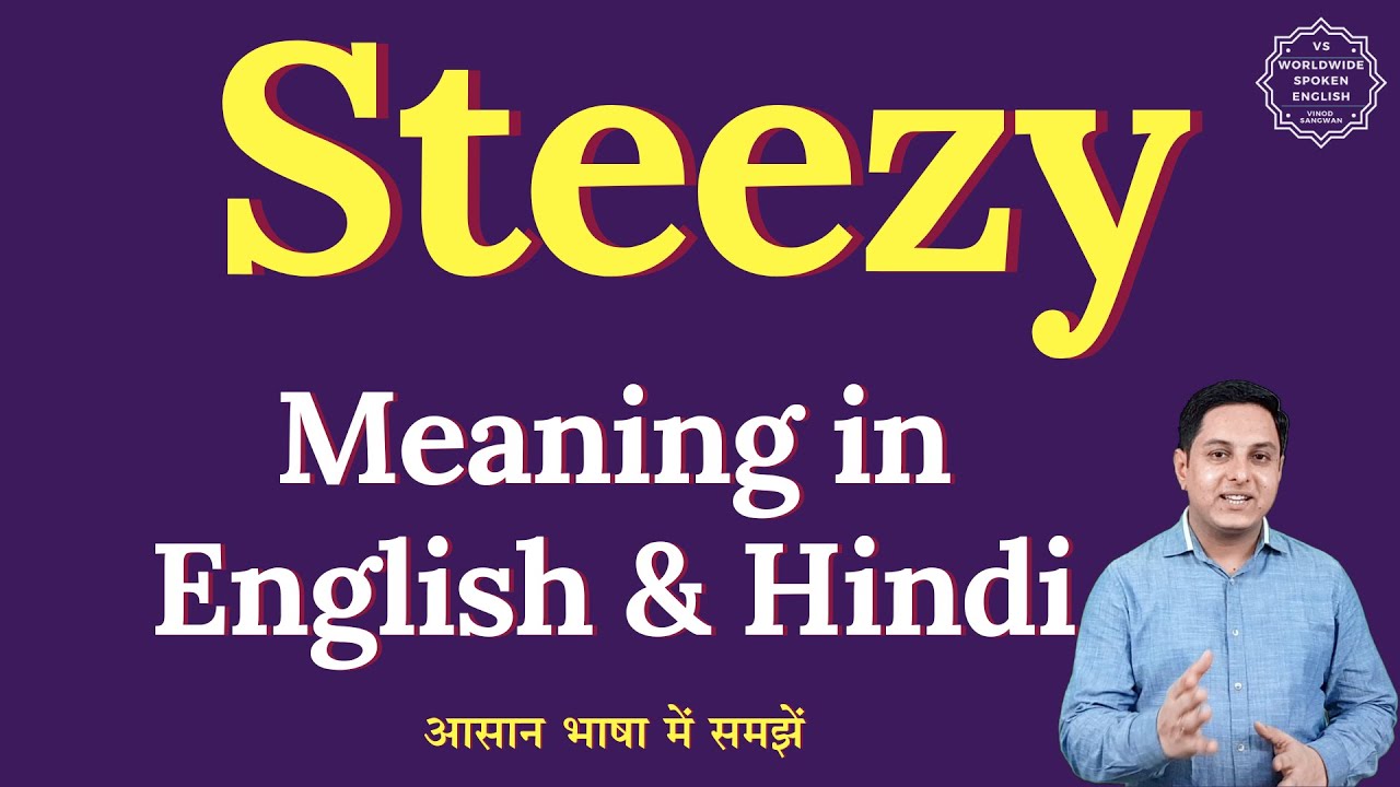 What does "Steezy" mean? Explained meaning of "Steezy" in English and Hindi