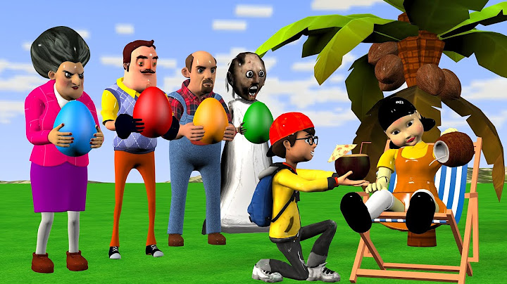Scary Teacher 3D vs Squid Game Find a Way To Split a Coconut With Squid Doll