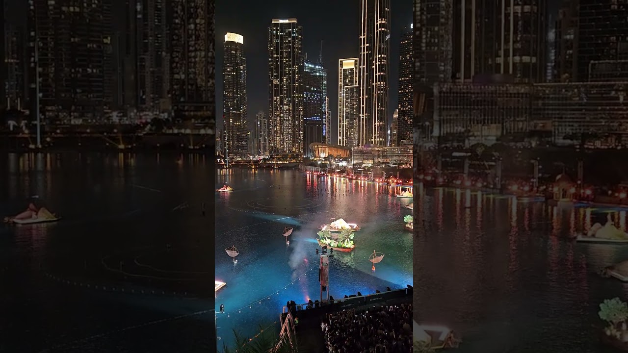 Dubai Mall Fountain Show (Burj Khalifa New Years Eve Celebrations)