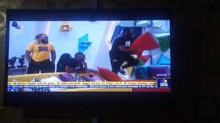 The Moment Pere And Angel Returned Back Into The Big Brother Naija House After The Fake Eviction