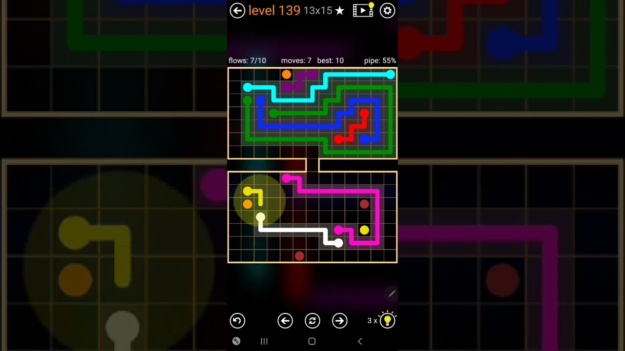 How To Solve Flow Free Hourglass Pack Level 139 13x15 Board Hard 